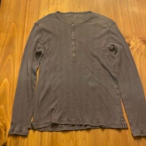 John Varvatos Gray Henley - Large